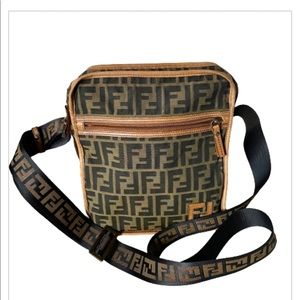 Fendi Zucca  Mens Messenger Bag